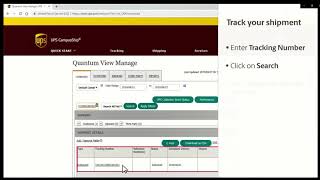 UPS.com Quantum View Manage walkthrough