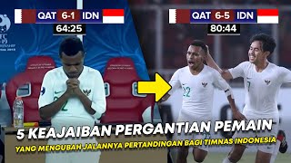 5 PERGANTIAN PEMAIN YANG MENGUBAH JALANNYA PERTANDINGAN BAGI TIMNAS INDONESIA