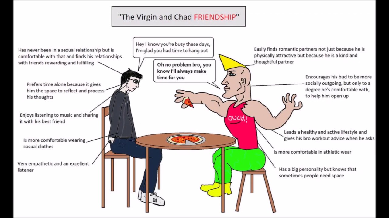 Virgin Chad Vs Chad Virgin Virginvschad