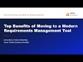 Top Benefits of Moving to a Modern Requirements Management Tool PREVIEW