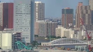 LIVE 築地市場跡地と隅田川にかかる勝鬨橋/2023.6.21-22