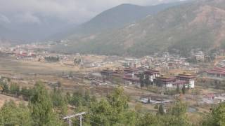 アキーラさん観察①親日国ブータン・ティンプーの丘からみるティンプー市内！Thimphu city in Bhutan