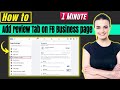 How to add review Tab on Fb business page 2024