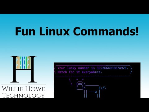 FUN LINUX COMMANDS to get you using the command line!