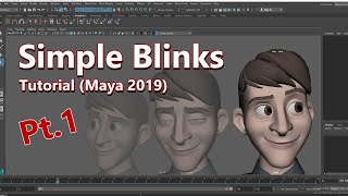 Simple Blinks - 3D Animation Tutorial (Maya 2019) #3d #animation #tutorial