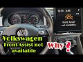 volkswagen Front assist not available solution.