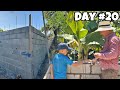 DÍA 20 de CONSTRUCCIÓN DE LA CASA DE LOS WALKING Vlog número 18  *Mira qué GRAN AVANCE de hoy DÍA*