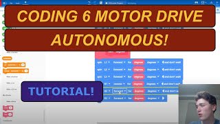 Block Coding a 6 Motor Drive in Autonoumous | VEX V5