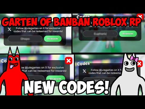 GARTEN OF BANBAN ROBLOX RP CODES! (NEW!)