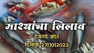 माश्यांचा लिलाव - देवगड बंदर वरील माश्यांचा लिलाव | Fish Auction from Devgad.