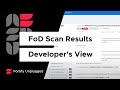 Developer Views & Reacts to Scan Results in Fortify on Demand