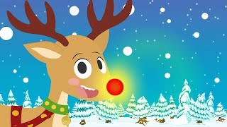 Rudolph The Red Nosed Reindeer 🦌 Children's Christmas Songs | Sing along