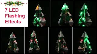 MiOYOOW SMD/SMT Christmas Tree Soldering Kit, Colorful LED Flashing Christmas Tree DIY Kit