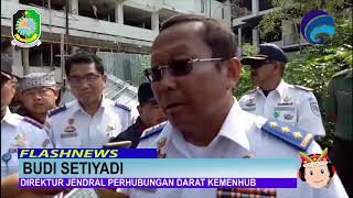 BANYUWANGI - DIREKTUR JENDRAL PERHUBUNGAN DARAT KEMENHUB KUNJUNGI DAN TINJAU TERMINAL TERPADU PARIWI