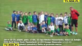 tv.nsk.pl 2014-10-10 MKS Świt Nowy Dwór Mazowiecki - LKS Omega Kleszczów 1-1 (1-1) młodziki