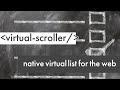 What happened to the promising virtual-scroller element?