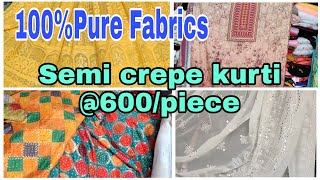 Pure Georgette, Chikankari Fabrics | Katran Market Mangolpuri | Shop no 185 | ShwetaDhiraj