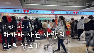 유니클로 GU 무인양품 다이소 로피아 칼디 드럭스토어 장보는 일상. 하카타역 앞 11/29 오픈한 마트 | 이제 너무 유명해져버린 사시스🍣 | 여긴 제발 유명해지면 안돼 .. 😭