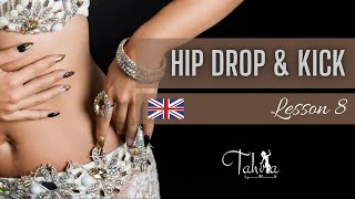 👟 How to do hip drop & kick? Belly dance for beginners tutorial | BD with Tahira #8