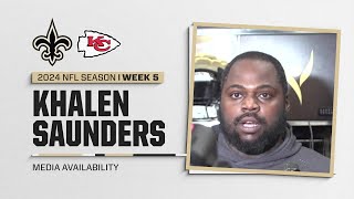 Khalen Saunders on playing his old team in the Chiefs | New Orleans Saints