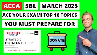 ACCA SBL March 2025 (Historic Places) - Ace your exam! Top 10 topics you MUST prepare for your exam!