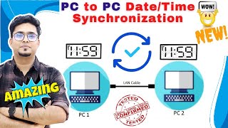 How to Synchronize Date and Time with the help of IP Address | Set Date & time in LAN Network 🔥😮