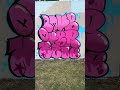 how to paint graffiti bubble letters