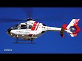 eurocopter ec135p2 airbus helicopters h135 landing u0026 takeoff @ gunma heliport in january 2024