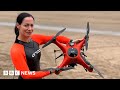 Rescue drone trial hopes to save lives at sea - BBC News