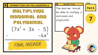 Multiplying Monomial by Polynomial [Example 4]