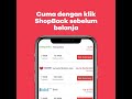 #UntungLewatShopBack - Belanja online pasti dapat cashback