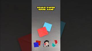 Ddakji How To Make Tutorial Paper Squid Game #ddakji #squidgame #origami #origamicraft #shorts