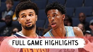Denver Nuggets vs Memphis Grizzlies Full Game Highlights Nov17 2019 20 NBA Season