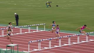 2018 東北高校陸上 女子 100mH 予選3組