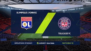 FIFA 23 | Olympique Lyonnais vs Toulouse FC - Groupama Stadium | Gameplay