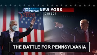 Trump & Biden campaigns cross paths in Pennsylvania | U.S. Election 2020 New York Direct
