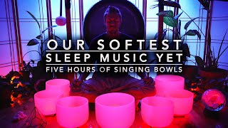 5HRs Soft Sleep Music | Crystal Singing Bowls Sleep Music | Meditation Music | Sleep Anxiety 😴🌙
