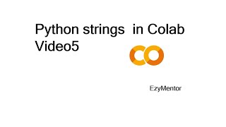 Python(Colab)...String datatype in Python