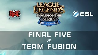 League of Legends - Final Five vs. Team Fusion - NA LCS Expansion Tournament Game 1