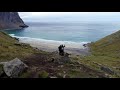 vanlife lofoten ryten and hidden beach kvalvika hikes