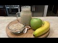 Licuado De Avena/Manzana Verde /Plátano/Para Reducir el Estómago/rico y saludable