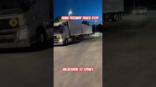 Melbourne to Sydney Hume freeway truck stop  Melbourne