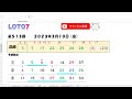 予想数字 第513回 loto7 ロト7 2023年3月10日 金 hiromitv