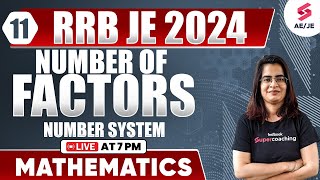 RRB JE 2024 Number system  | RRB JE 2024 Maths By Gopika Mam