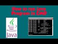 How to run java Program in Command prompt