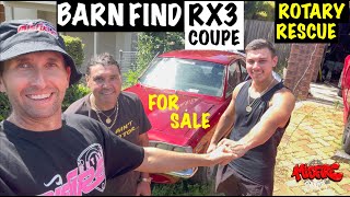 ROTARY RESCUE barn find RX3 coupe FOR SALE!