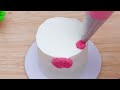 satisfying miniature sweet rainbow unicorn cake decorating 🦄 mini yummy best recipe 🦄 asmr cooking