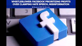 Whistleblower: Facebook prioritizing profits over clamping hate speech, misinformation