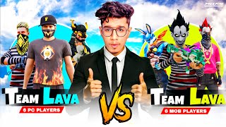 Team Lava Pc Vs Team Lava Mobile 🔥 Free Fire War #akshayakz