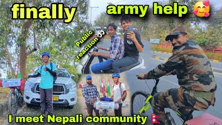 🇮🇳Indian To Nepal🇳🇵 By Cycle Tour 🚲  Indian army support in hyderabad 🥰 @princemahatara rcdaniyel